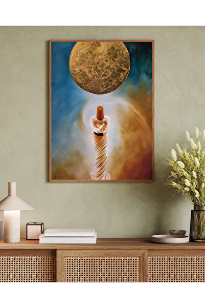 Tuba Decor Tablo dintr-o singură bucată cu rame din lemn pentru sufragerie, sufragerie, bucătărie