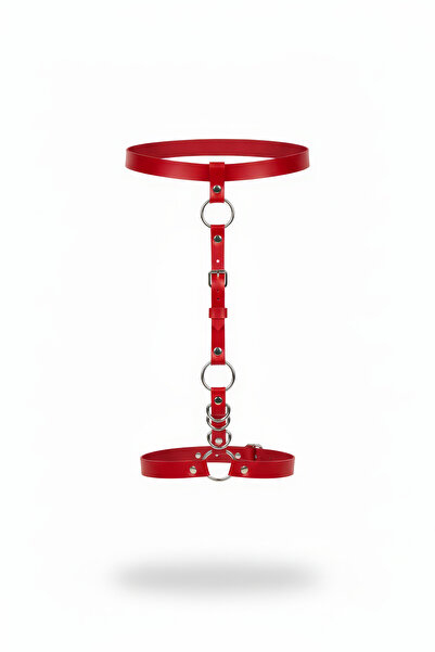 Angels Passion Crveni ženski Kaiš podesivi Sa kopčom O prsten sa detaljima Kaiš