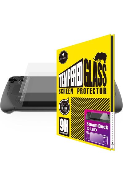 Skull & Co. High Transparency and High Sensitive Tempered Glass Screen Protector for Steam Deck/OLED