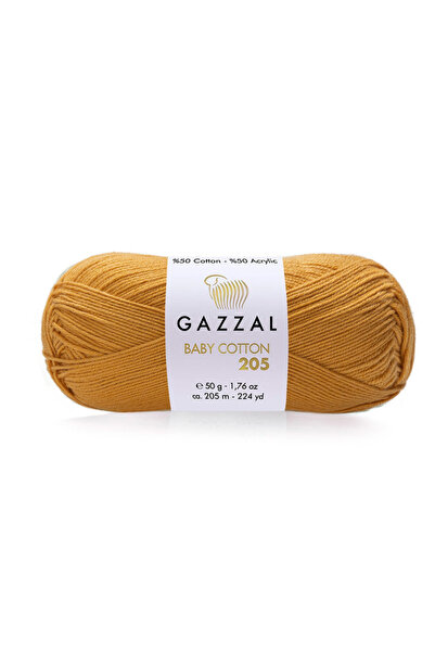 Gazzal Baby Cotton 205 – %50 Pamuk %50 Akrilik Bebek & Amigurumi Örgü İpliği ...