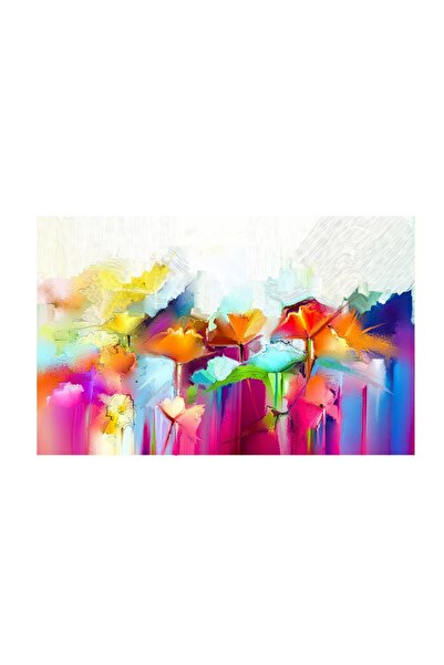 4Decor Tablou pânză 4Decor, Flori abstracte, 60x90cm, DE0279