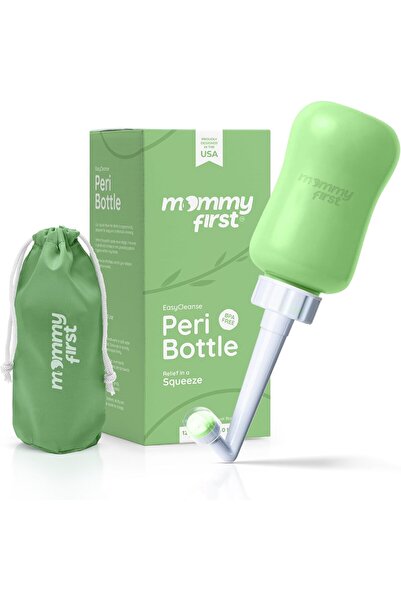 Mommy First Peri Bottle for Postpartum Care | Upside Down Bidet for Recovery | Green 12.2 OZ