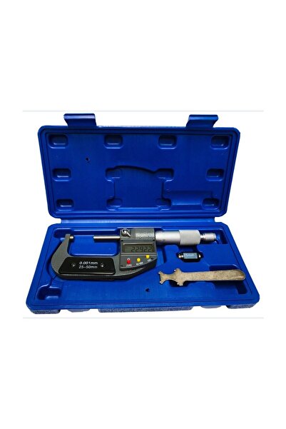 VERKE Micrometer 25 - 50 mm, for measuring dimensions, with digital display,