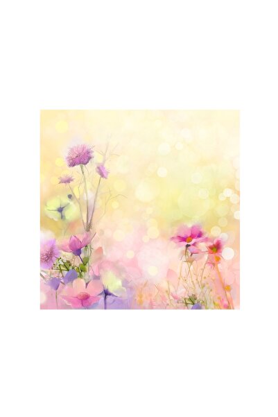 4Decor Tablou pânză 4Decor, Galben și roz, 50x50cm, DE0379