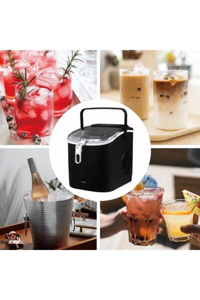 Klausberg Automatic ice maker, 100 W, LED panel, 1.2 liter tank capacity, black,