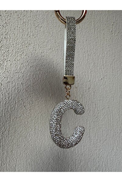 Milena Designer Store Milena Istanbul Letter Stone Bag Charm / Keychain / Car Ornament - Letter C