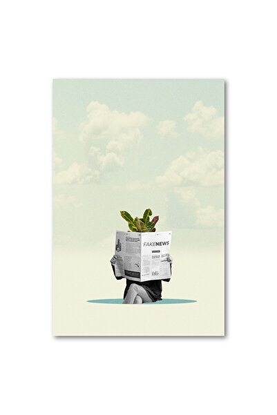 4Decor Tablou pânză 4Decor, știri false, 60x90cm, DM0202