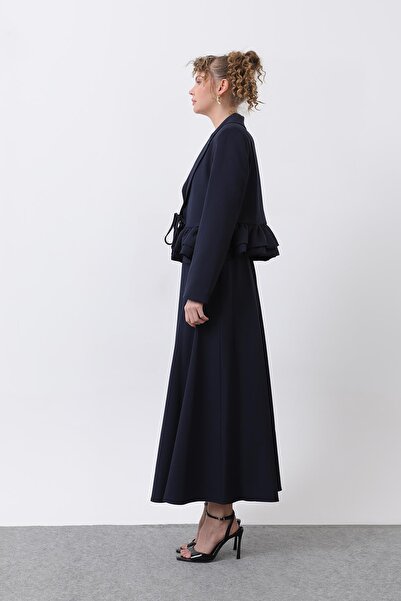 Loreen Women's Flywheel Detailed Jacket Set - 20650Tks - Navy