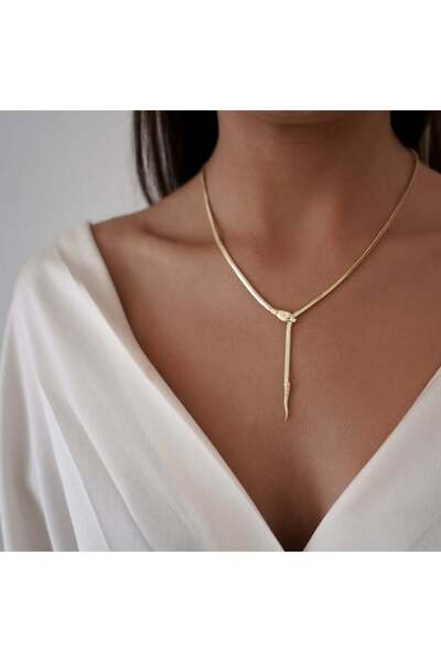 ALTINTAŞ KUYUMCULUK Minimal Bite Yılan Altın Zincir