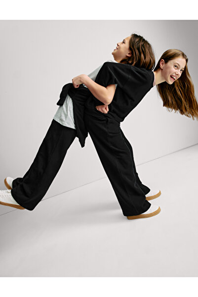 Marks & Spencer Geniş Paçalı Pamuk Karışımlı Jogger Pantolon (2-16 Yaş)