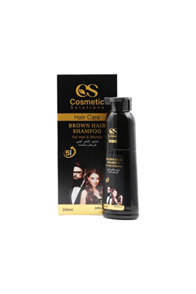 cosmetic Cosmetic Solution Fast Hair Color Shampoo with Argan Oil (Brown) 200ml