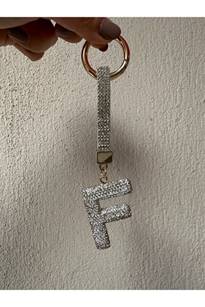 Milena Designer Store Milena Istanbul Letter Stone Bag Charm / Keychain / Car Ornament - Letter F