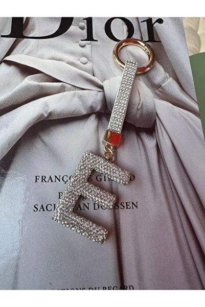 Milena Designer Store Milena Istanbul Letter Stone Bag Charm / Keychain / Car Ornament - Letter E