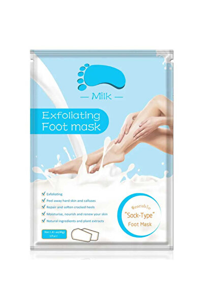 NOVA KISS Mască exfoliantă pentru picioare cu lapte reparator profund