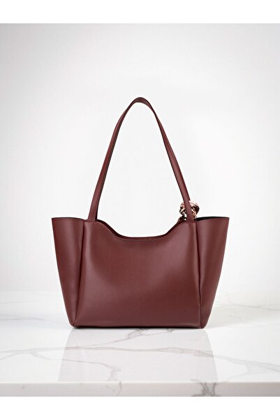 Kontes Women's Scarf Gift Shopper Hand and Shoulder Bag with Zipper and Snap Closure