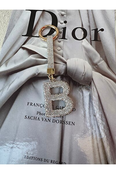 Milena Designer Store Milena Istanbul Letter Stone Bag Charm / Keychain / Car Ornament - Letter B