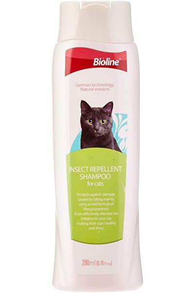 Bioline Insect Repellent Shampoo For Cats 200 Ml, Multicolor