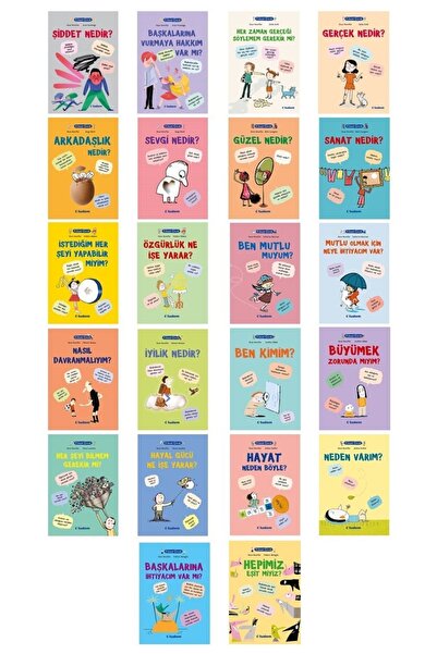 Tudem Yayınları - Filozof Çocuk-çocuklar Için Felsefe-22 Kitap Full Set - Osc...