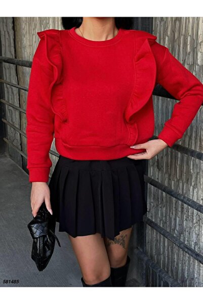 Modafeminen Üc İplik Sweat 581485 Red