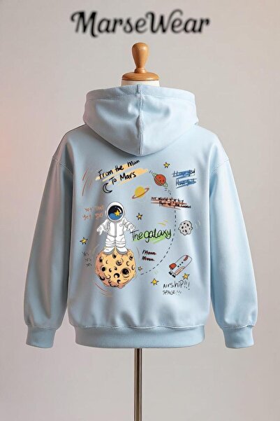 Vordevia سترة رائد الفضاء مطبوع القطنية ذات قصة فضفاضة خيوط