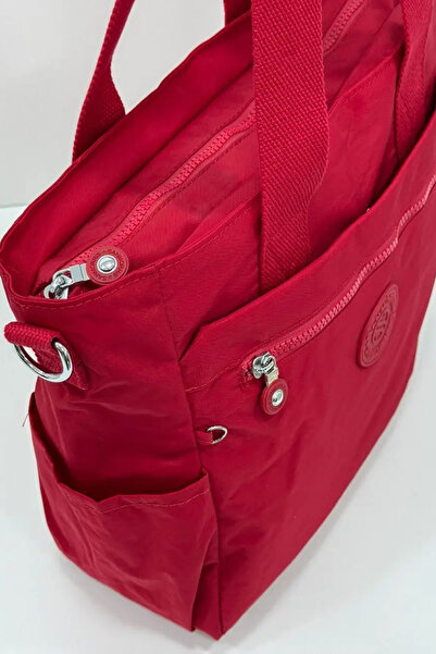 Sanmorris Multi-Pocket Women's Shoulder Bag Medium Size Daily Hv3032 Red