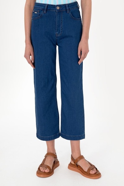 U.S. Polo Assn. Loose25Y U.S. Polo Assn. Γυναικείο Jean Παντελόνι 2080396 Μπλε