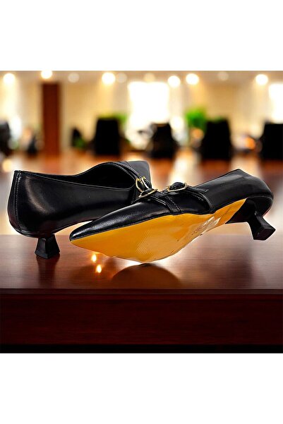 KAFKASLAR AYAKKABI 3 cm Stiletto Heels with Buckle Detail for Daily Evening Wear Stiletto Women's Shoes