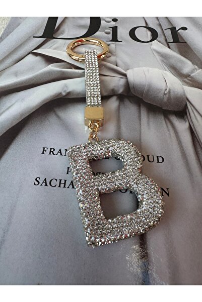 Milena Designer Store Milena Istanbul Letter Stone Bag Charm / Keychain / Car Ornament - Letter B