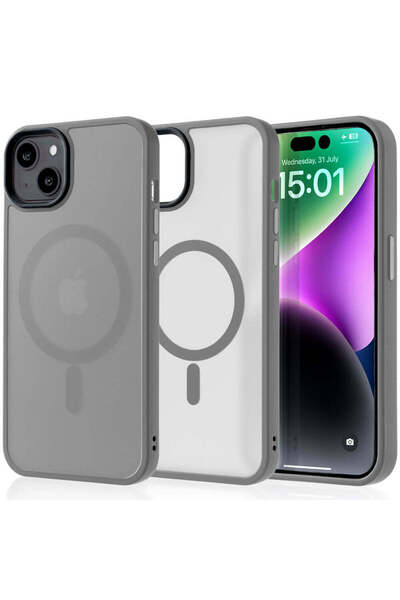 Casey Studios Husa Magsafe iPhone 14 Plus, Incarcare Wireless, Margini Ridica...