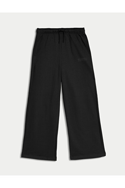 Marks & Spencer Geniş Paçalı Pamuk Karışımlı Jogger Pantolon (2-16 Yaş)