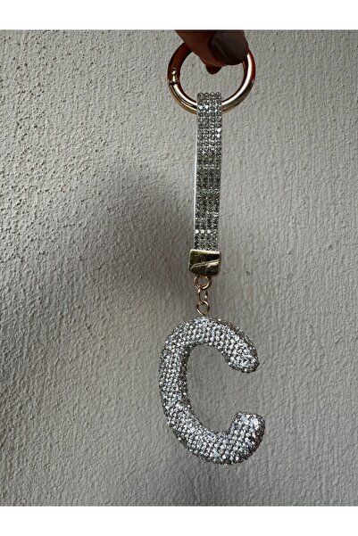Milena Designer Store Milena Istanbul Letter Stone Bag Charm / Keychain / Car Ornament - Letter C