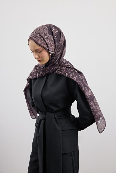 Qef Cotton Shawl Shadow Plum Plum