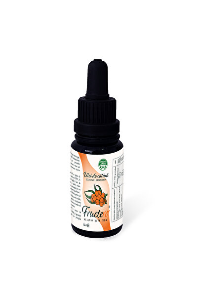 FRUCTERO Extra Virgin Sea Buckthorn Oil, 15 ml, Dropper