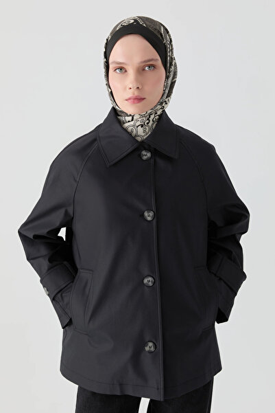 Tuğba Kısa Trençkot - Siyah