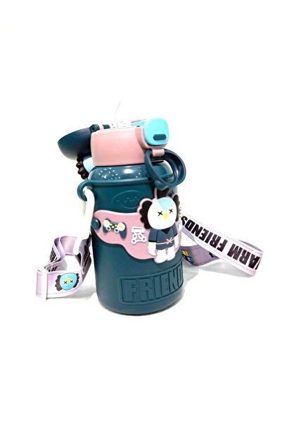 HTC AKSESUAR Cartoon Animals 450 ml 316 Stainless Steel Children's and Student's Thermos