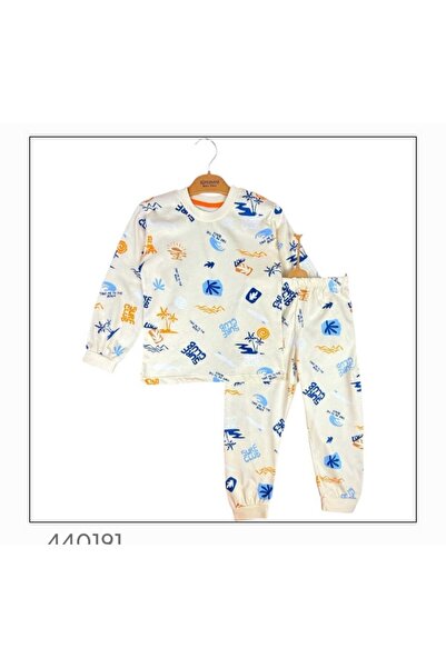 Süpermini Transitional Children's Pajamas with Cotton Patterned Pattern