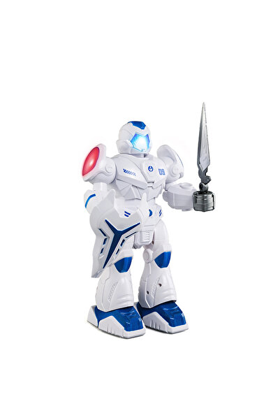 LITTLE ANGEL - لعبة روبوت محارب كهربائي مع أضواء - أزرق