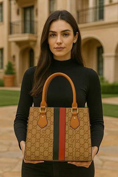 Generic Women’s Luxury Monogram Tote Bag – Elegant Designer Handbag For Ladies | 30 cm x 25 cm |