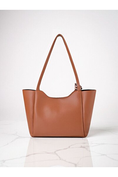 Kontes Women's Scarf Gift Shopper Hand and Shoulder Bag with Zipper and Snap Closure