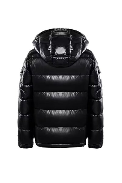 Nu Women’s Glossy Black Puffer Jacket | Lightweight Winter Coat with Hood | Unisex Street Style