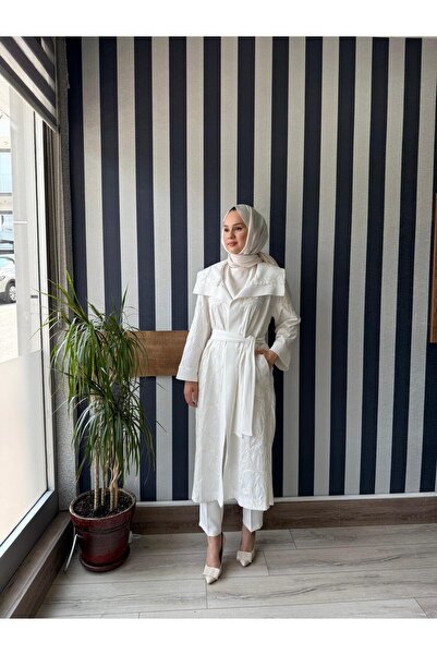 Nuss İşleme Detaylı Kap 6041 Ekru