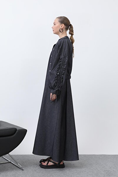 Loreen Γυναικείο Σετ Μπουφάν με Λεπτομέρεια Φινίρισμα στα Μανίκια -20654TKS - NAVY