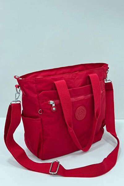 Sanmorris Multi-Pocket Women's Shoulder Bag Medium Size Daily Hv3032 Red