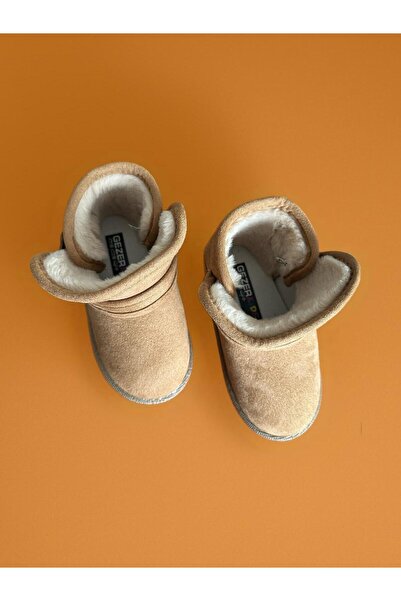 GEZER Kahve içi Kürklü Yumuşacık Kışlık Ev Pandufu