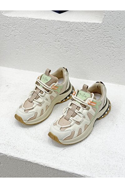 Guja 26K317 ÇOK RENKLİ 4CM KALIN TABAN SNEAKER SPOR AYAKKABI KADIN