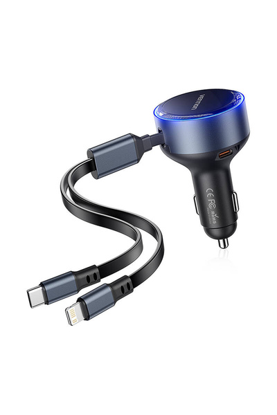 Vention FFOB0 Încărcător auto USB-C + cablu USB-C/Lightning 30W