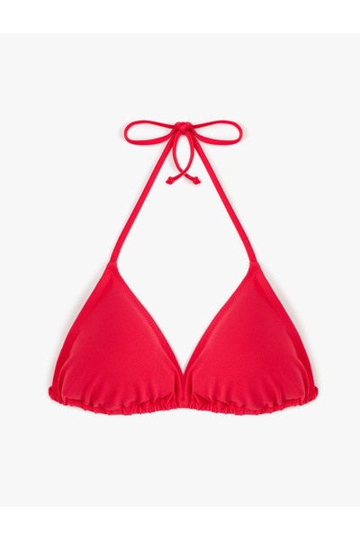 Koton Boyundan Bağlamalı İpli Üçgen Bikini Üstü