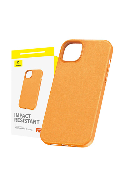 Baseus Fauxther Series iPhone 15 Pro Case (Orange)