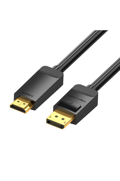 Vention Cablu DisplayPort 1.2 la HDMI 1.4 HAGBH 2m, 4K 30Hz (negru)