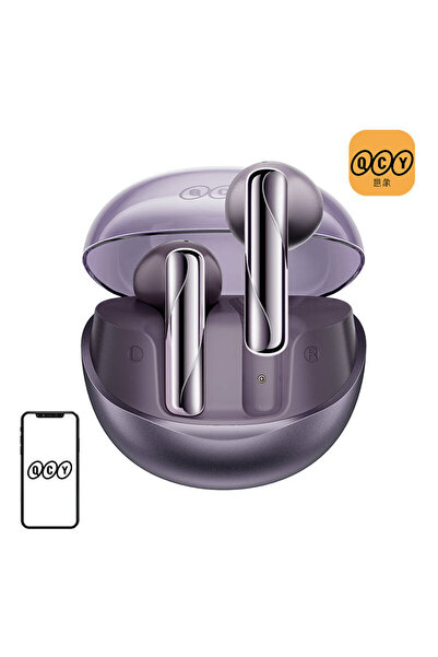 QCY AilyBuds Clear T32 TWS Headphones (purple)